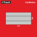 Hacker-Model HCT9405U - H0 - CarMotion Gerade Straßenbettung, 100 x 210 mm (4 Stück)
